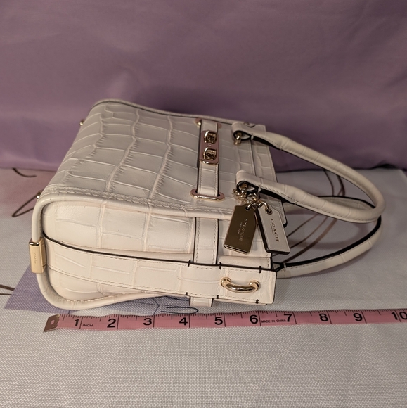 COACH Swagger 21 In Exotic Croc Embossed Leather EUC - Picture 14 of 16